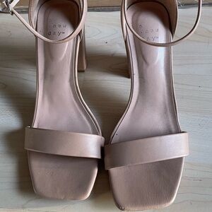 A New Day Women's Nude Block Heels